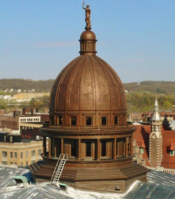 The passaic county courthouse in New Jersey- one of Building Survey's former projects, was another dome we drew . This structure requires the highest level of accuracy for all existing conditions and as-built surveys and other drawings. 